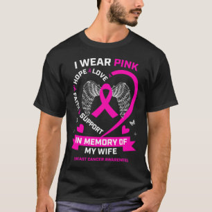 Ich trage Pink in Erinnerung an meine Frau Brustkr T-Shirt