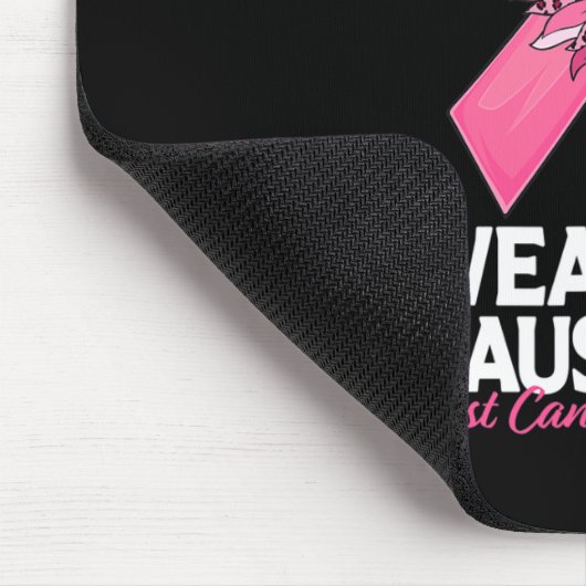 Ich trage Pink, weil ich Sonnenblumen pflege, Brus Mousepad (Ecke)
