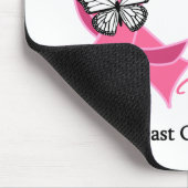 Ich trage rosa Band für alle Krieger Brustkrebs Mousepad (Ecke)