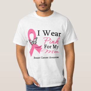 Ich trage rosa Band-Mamma-Brustkrebs T-Shirt