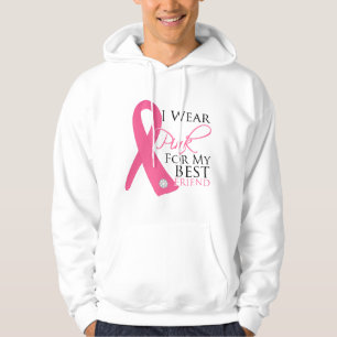 Ich trage rosa bester Freund-Brustkrebs Hoodie