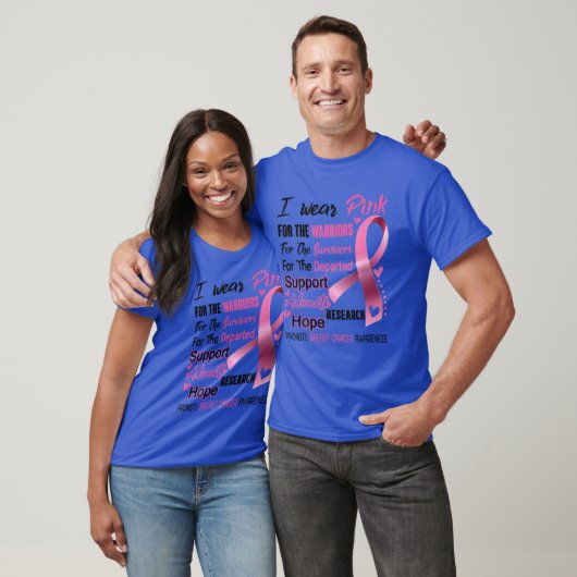 Ich trage rosa Brustkrebs, Brustkrebs A T-Shirt (Unisex)