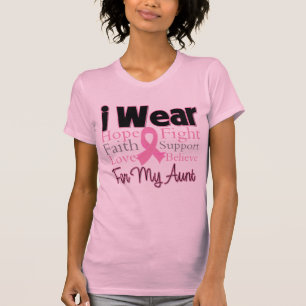 Ich trage rosa Collagen-Tante - Brustkrebs T-Shirt