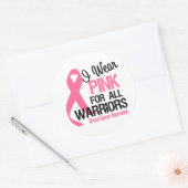 Ich trage Rosa für alle Krieger Runder Aufkleber (Umschlag)