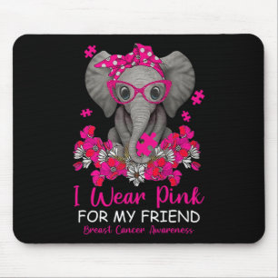 Ich trage Rosa für den Brustkrebs eines Freundes A Mousepad