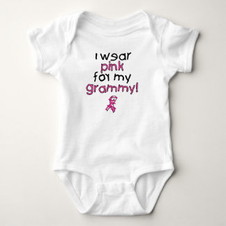 Ich trage Rosa für mein Grammy ($18,95) Baby Strampler
