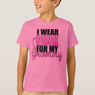 Ich trage Rosa für mein Grammy - Brustkrebs T-Shirt