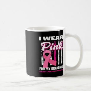 Ich trage Rosa für mein Oma-Brustkrebs-Bewusstsein Kaffeetasse