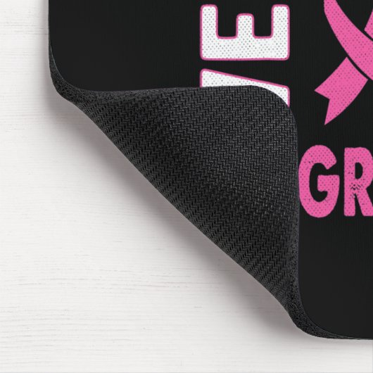 Ich trage Rosa für mein Oma-Brustkrebs-Bewusstsein Mousepad (Ecke)