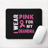Ich trage Rosa für mein Oma-Brustkrebs-Bewusstsein Mousepad (Mit Mouse)
