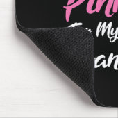 Ich trage Rosa für mein Oma-Brustkrebs-Bewusstsein Mousepad (Ecke)