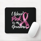 Ich trage Rosa für mein Oma-Brustkrebs-Bewusstsein Mousepad (Mit Mouse)