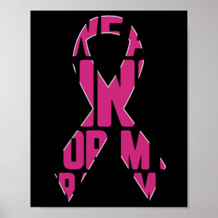 Ich trage Rosa für mein Oma-Brustkrebs-Bewusstsein Poster