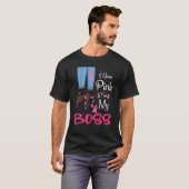 Ich trage Rosa für meine Boss Ribbon Melanin Schwa T-Shirt (Vorne ganz)