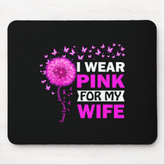 Ich trage Rosa für meine Ehefrau Brustkrebs-Bewuss Mousepad