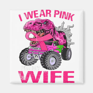 Ich trage Rosa für meine Ehefrau Brustkrebs Magnet