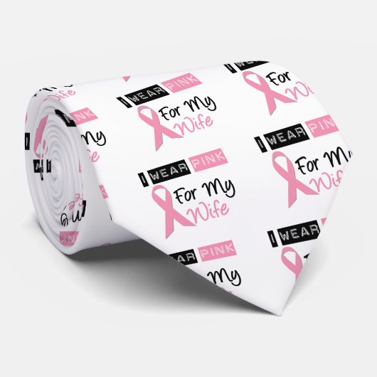 Ich trage Rosa für meine Ehefrau Krawatte (Gerollt)