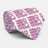Ich trage Rosa für meine Ehefrau-Krawatte Krawatte (Gerollt)