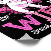 Ich trage Rosa für meine Ehefrau Shirt Brustkrebs Poster (Ecke)