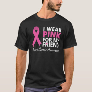 Ich trage Rosa für meine Freundin Band Familienli T-Shirt