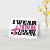 Ich trage Rosa für meine Freundin-Karte Karte (Gelbe Blume)