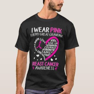 Ich trage Rosa für meine große Oma Brustkrebs Awa T-Shirt