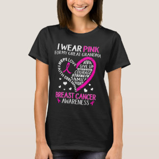 Ich trage Rosa für meine große Oma Brustkrebs Awa T-Shirt