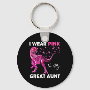 Ich trage Rosa für meine große Tante Brustkrebs Aw Schlüsselanhänger