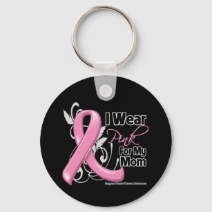 Ich trage Rosa für meine Mama - Brustkrebs-Bewusst Schlüsselanhänger