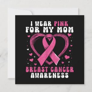 Ich trage Rosa für meine Mama Brustkrebs-Bewusstse Dankeskarte