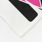 Ich trage Rosa für meine Mama Brustkrebs-Bewusstse Fleecedecke (Ecke)