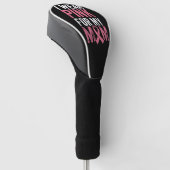 Ich trage Rosa für meine Mama Brustkrebs-Bewusstse Golf Headcover (angewinkelt)