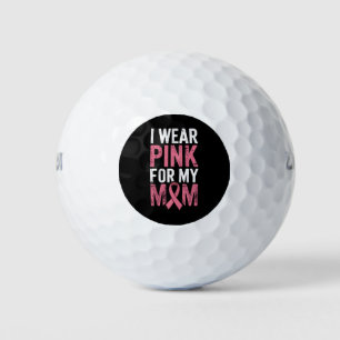 Ich trage Rosa für meine Mama Brustkrebs-Bewusstse Golfball
