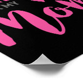 Ich trage Rosa für meine Mama Brustkrebs-Bewusstse Poster (Ecke)