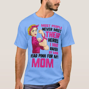 Ich trage Rosa für meine Mama für Frauen, Brustkre T-Shirt