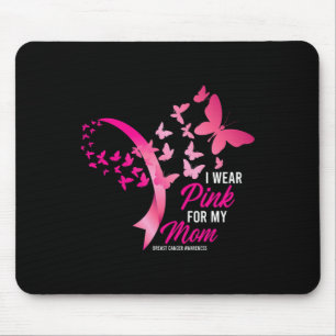 Ich trage Rosa für meine Mama Niedliche Brustkrebs Mousepad