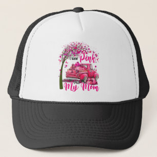 Ich trage Rosa für meine Mama Ribbon LKW Brustkreb Truckerkappe