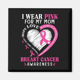 Ich trage Rosa für meine Mama rosa Ribbon Brustkre Magnet