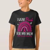 Ich trage Rosa für meine Mama rosa Ribbon Brustkre T-Shirt (Vorderseite)
