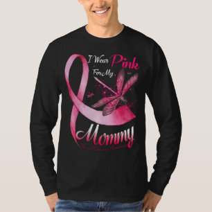 Ich trage Rosa für meine Mami Drachenfliege Pink R T-Shirt