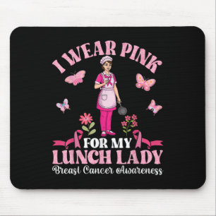 Ich trage Rosa für meine Mittagspause Lady Breast  Mousepad