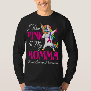 Ich trage Rosa für meine MOMMA Ribbon Familie Lieb T-Shirt