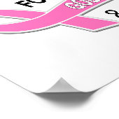 Ich trage Rosa für meine Mutter 42 Brustkrebs Poster (Ecke)