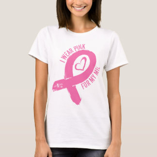 Ich trage Rosa für meine Mutter im Recht T-Shirt