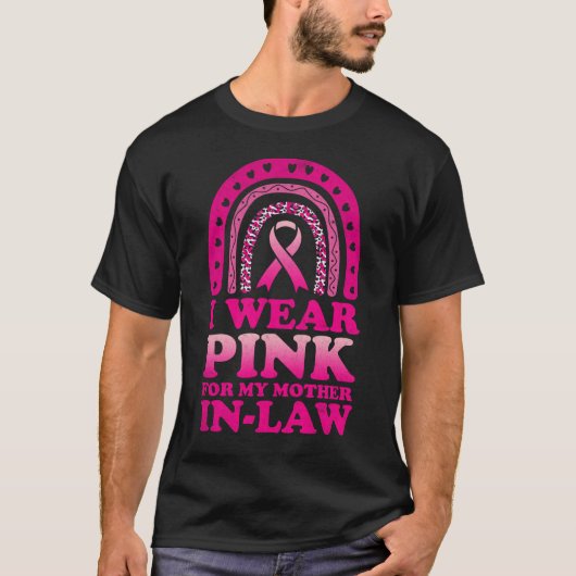 Ich trage Rosa für meine Mutter im Schwiegervater T-Shirt (Vorderseite)