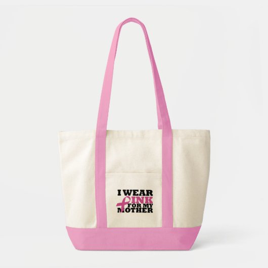 Ich trage Rosa für meine Mutter-Tasche Tragetasche (Vorne)