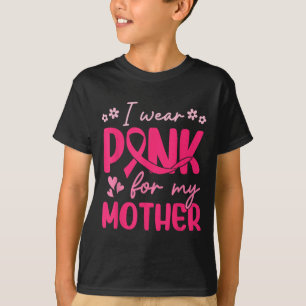 Ich trage Rosa für meine Mutter-Tochter-Blume T-Shirt