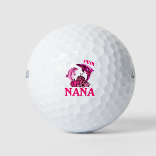 Ich trage Rosa für meine Nana-Brustkrebssolphin Golfball