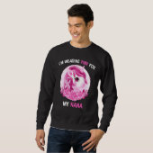 Ich trage Rosa für meine Nana Unicorn Kinder Klein Sweatshirt (Vorne ganz)