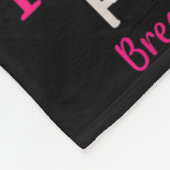 Ich trage Rosa für meine Nichte Elefanten Brustkre Fleecedecke (Ecke)